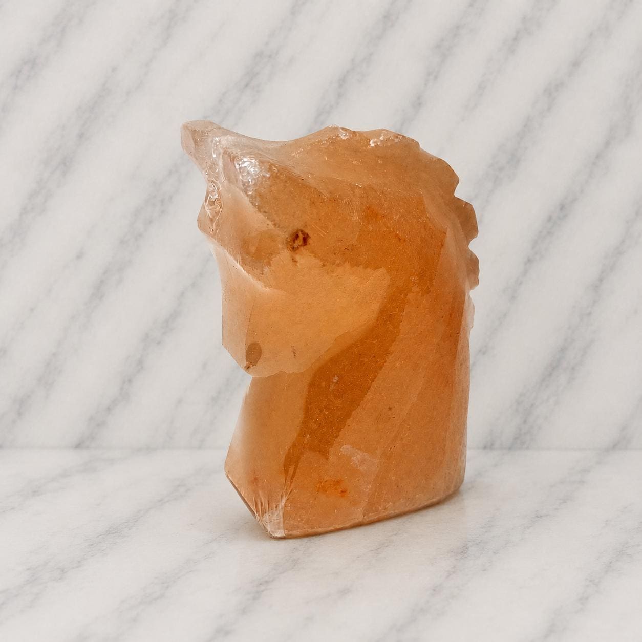 Horse Himalayan Salt Lamp carved from natural pink Himalayan salt