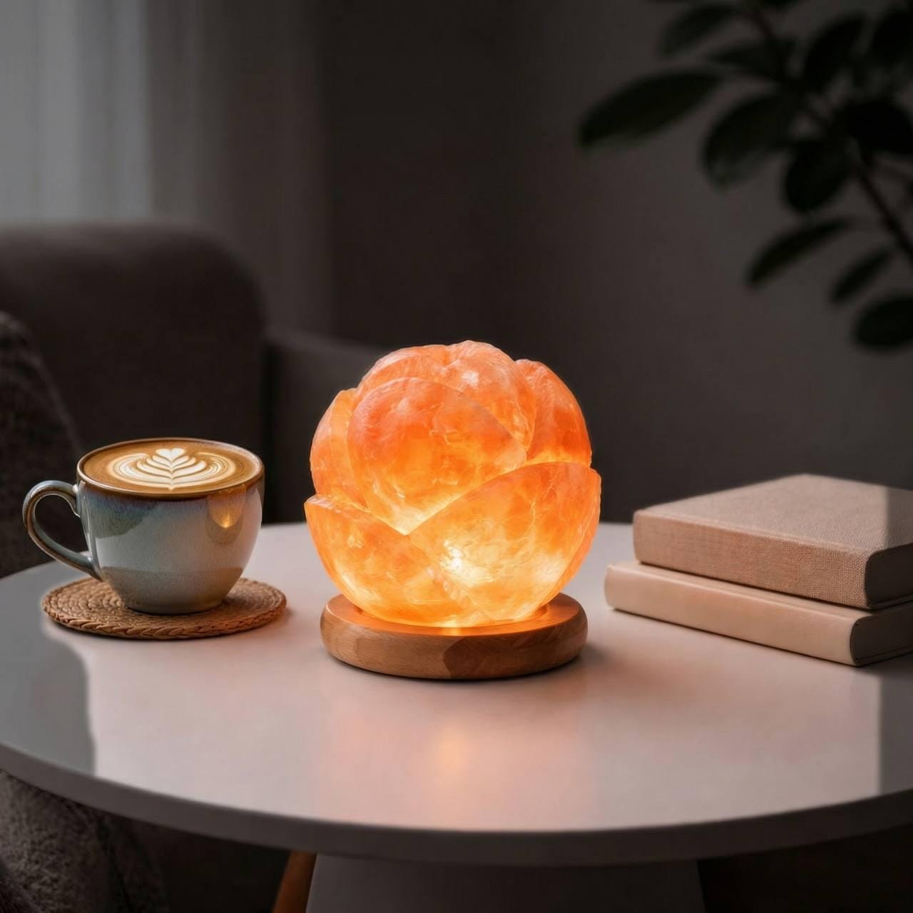 Ball Flower Himalayan Salt Lamp
