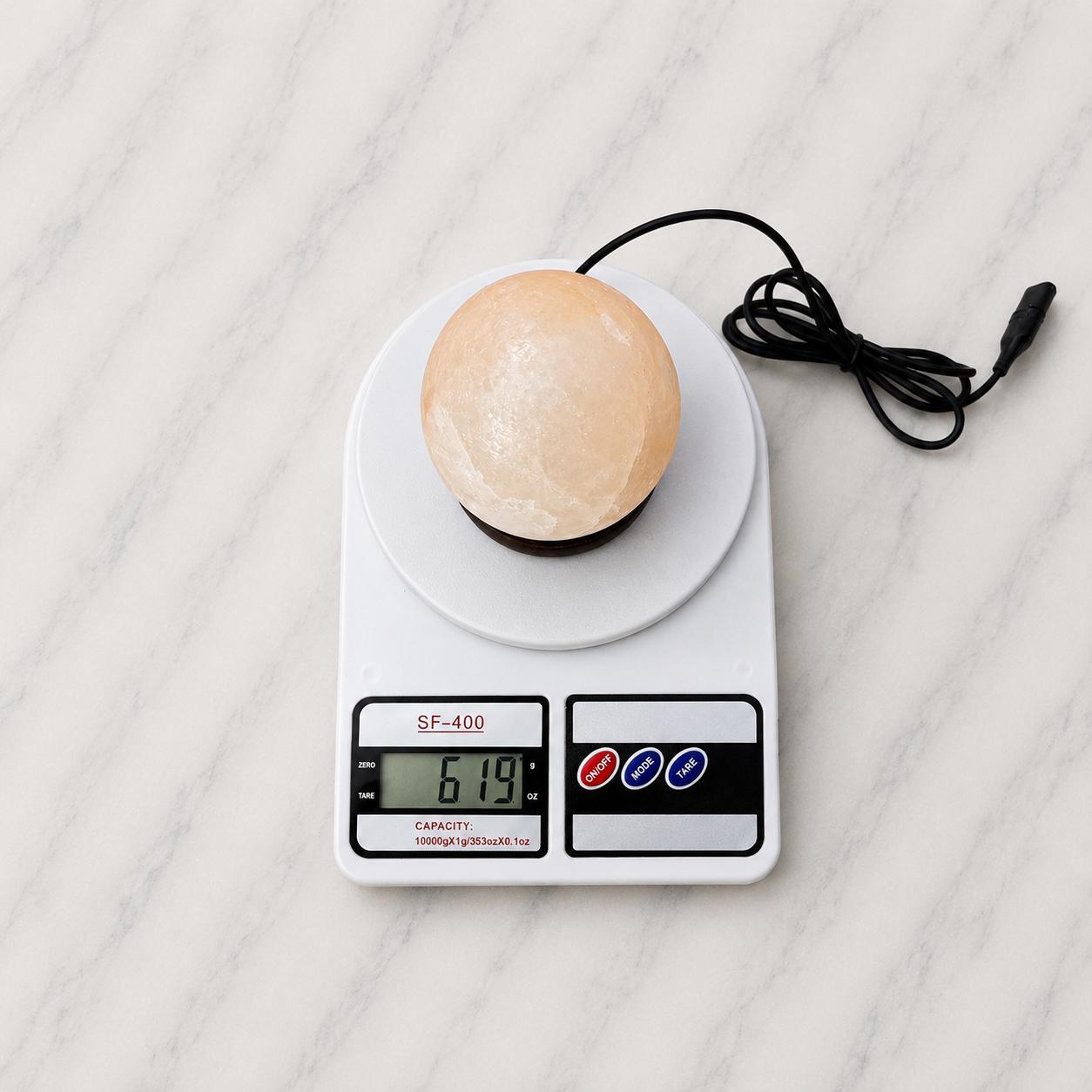 Mini Sphere Himalayan Salt Lamp USB compact round shape glowing multicolor