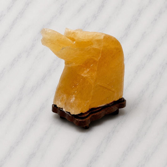 Elephant Himalayan Salt Lamp hand carved natural pink salt glowing warm amber