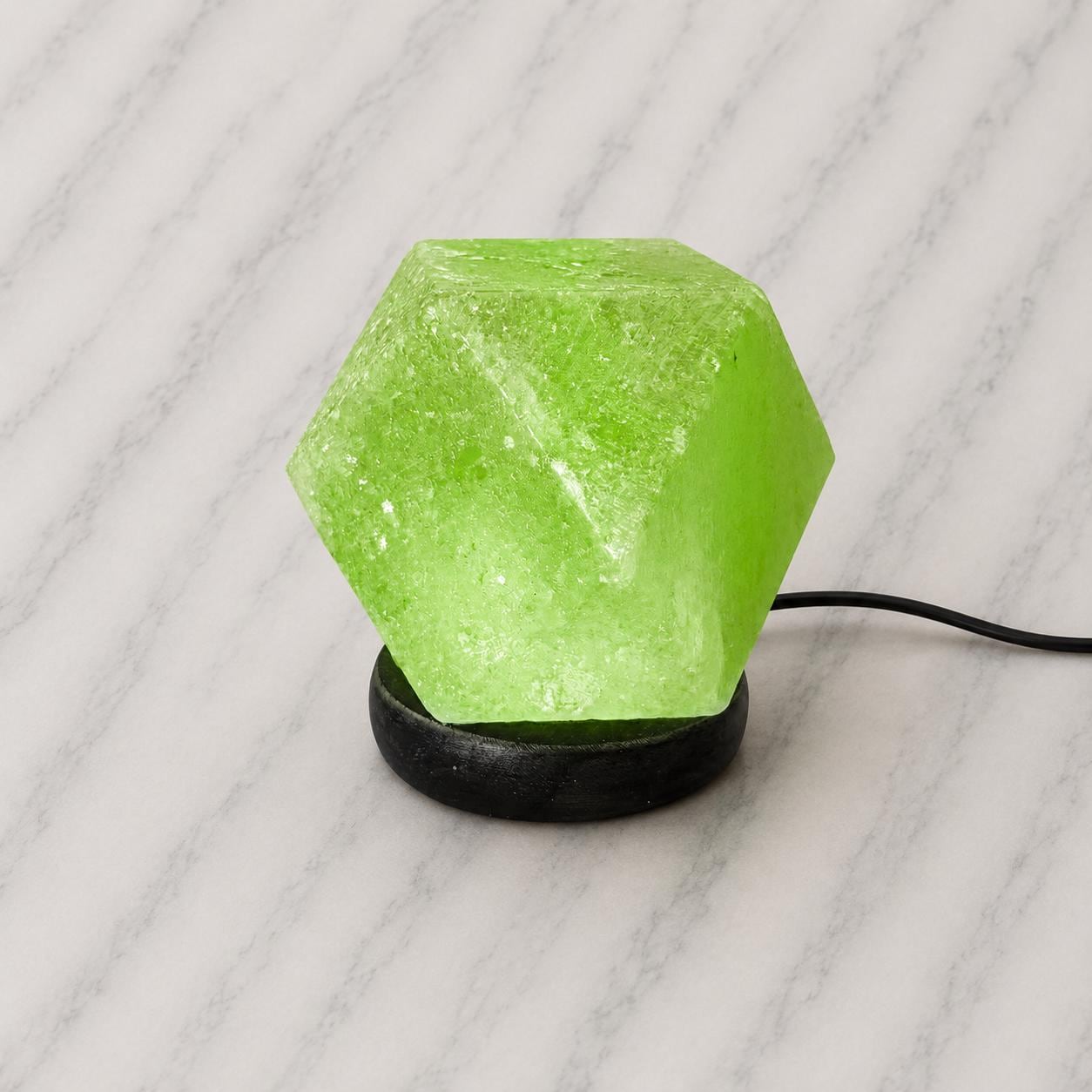 Mini Hexagon Himalayan Salt Lamp USB geometric shape glowing multicolor