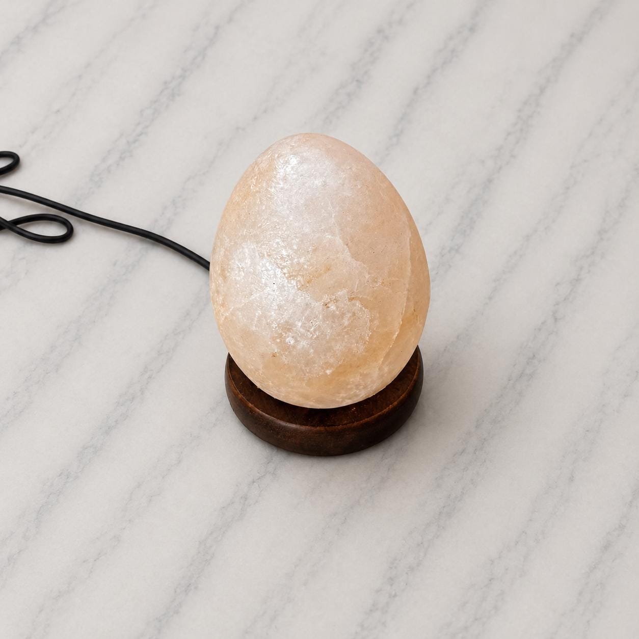 Mini Egg Himalayan Salt Lamp USB compact elegant shape glowing multicolor