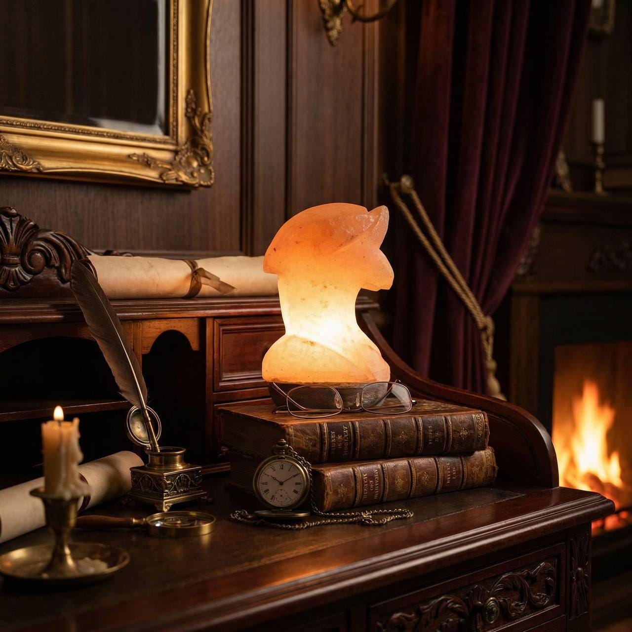 Mini Dolphin Himalayan Salt Lamp USB