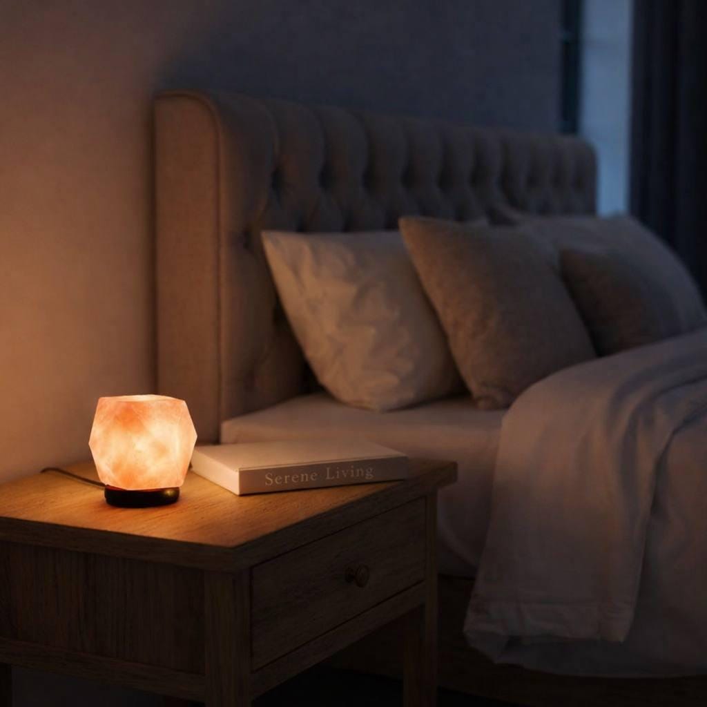 Mini Hexagon Himalayan Salt Lamp USB geometric shape glowing multicolor