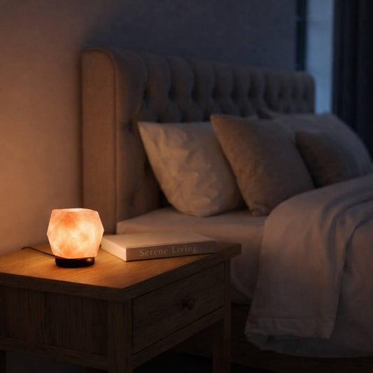 Mini Hexagon Himalayan Salt Lamp USB geometric shape glowing multicolor