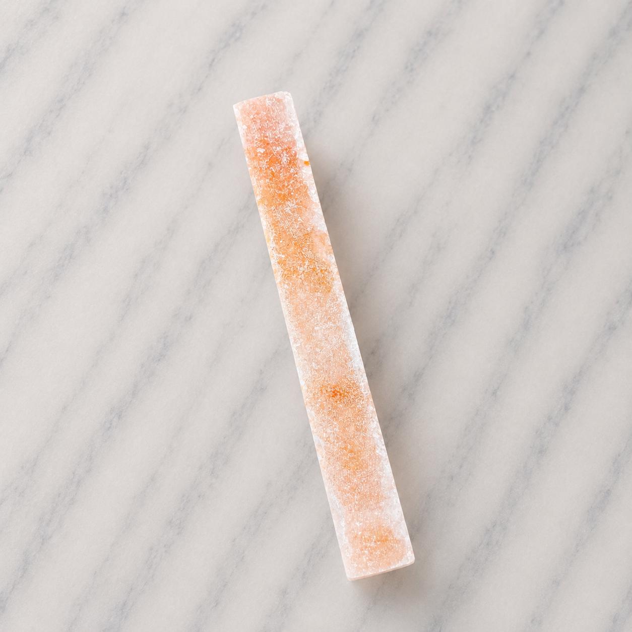Himalayan Pink Salt Brick 8x4x1 inch showing natural pink texture