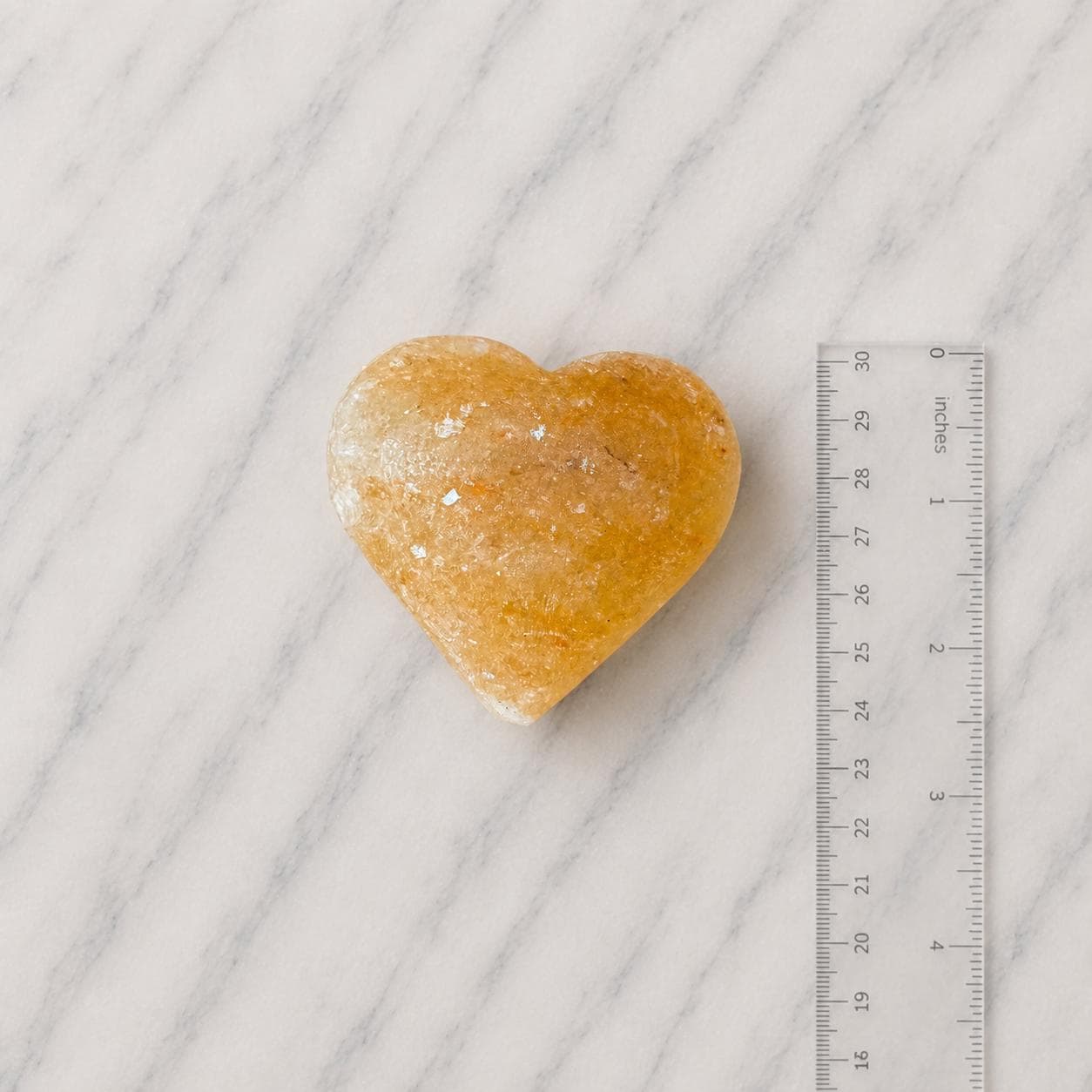 Himalayan Salt Massage Stone Heart shaped pink polished surface