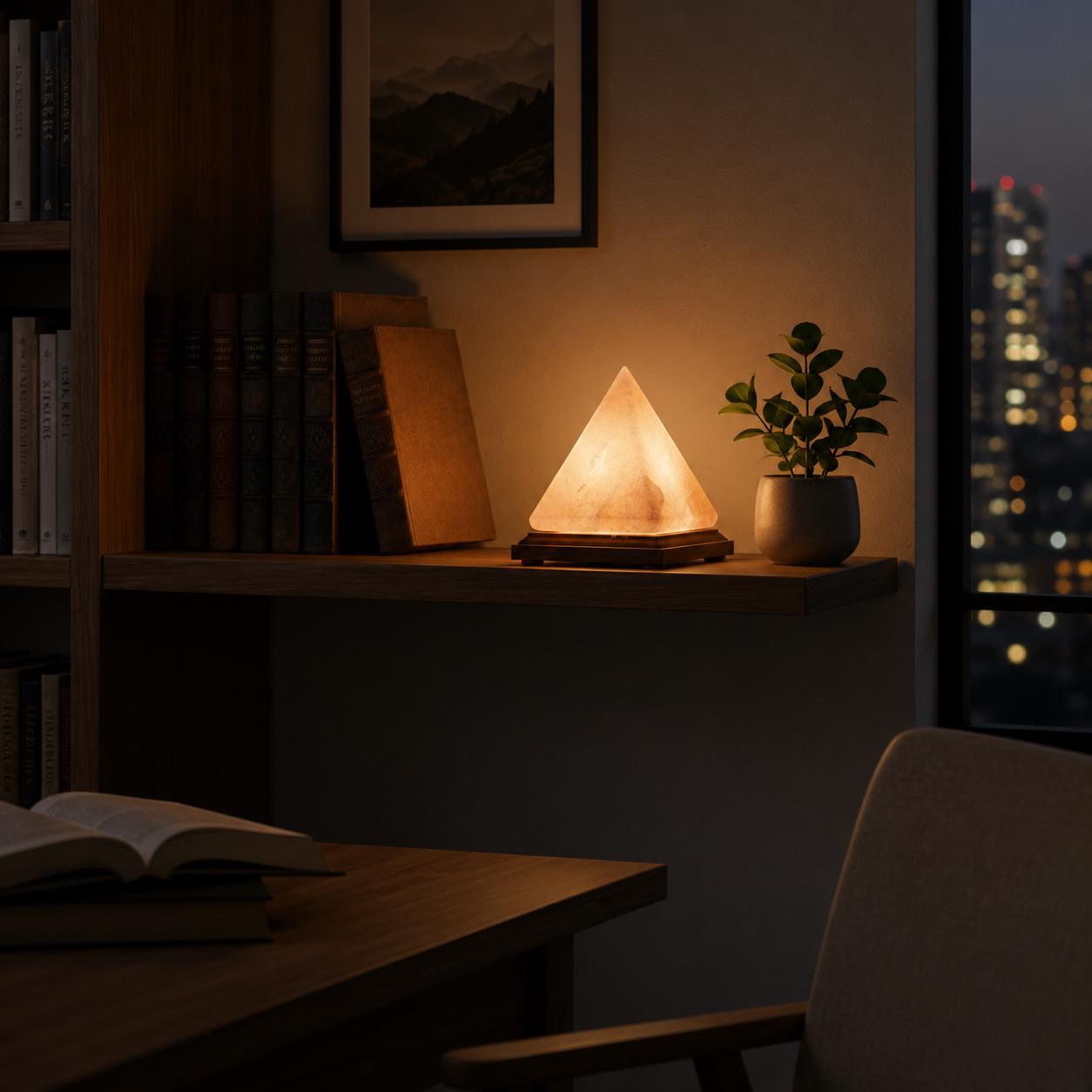 Pyramid Himalayan Salt Lamp