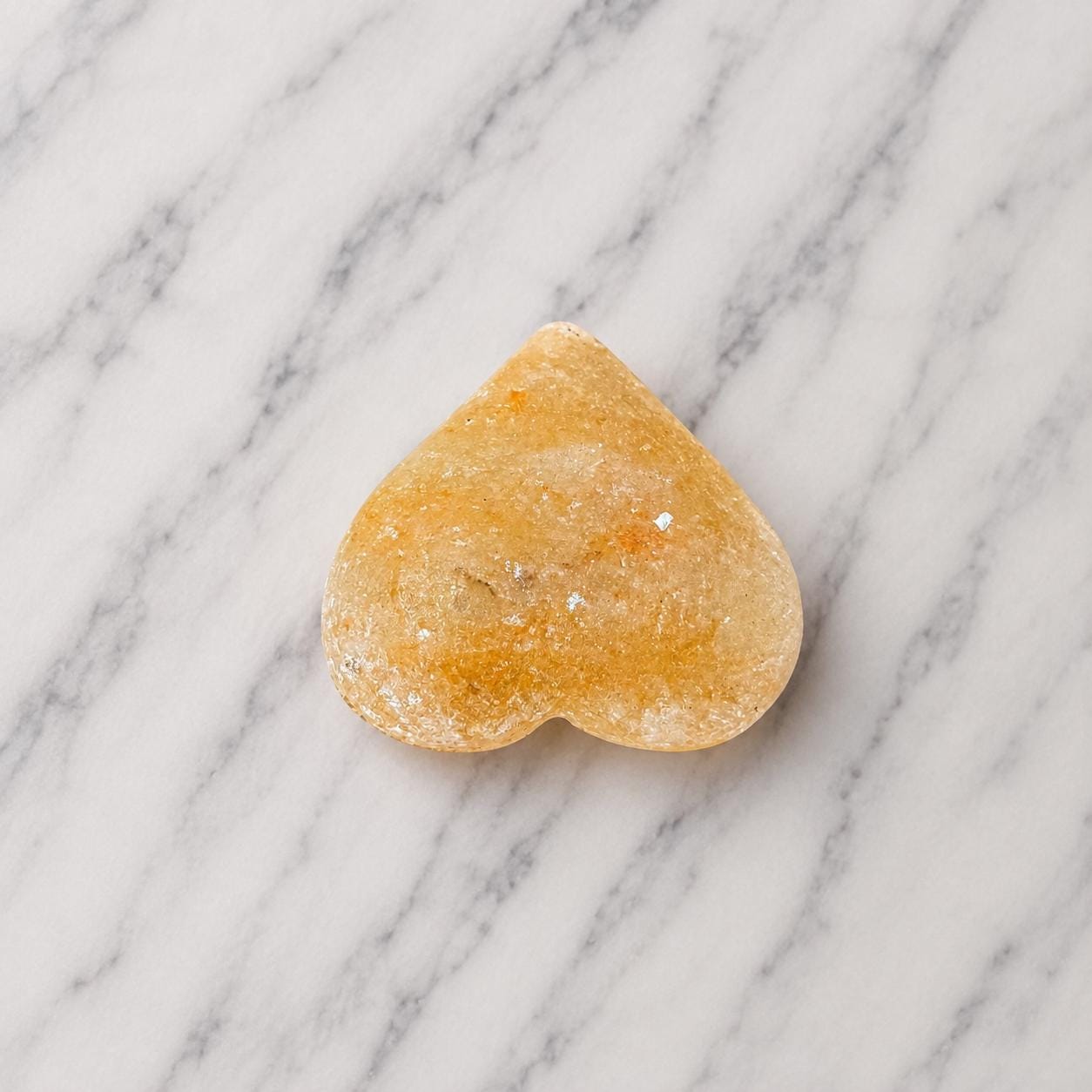 Himalayan Salt Massage Stone Heart shaped pink polished surface