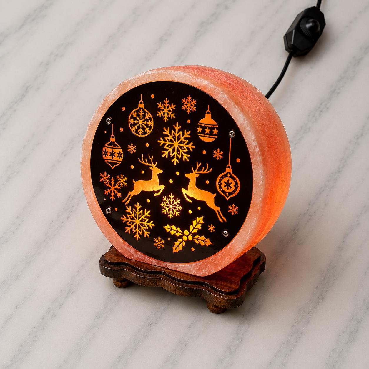 3D Custom Himalayan Salt Lamp personalized engraving glowing warm