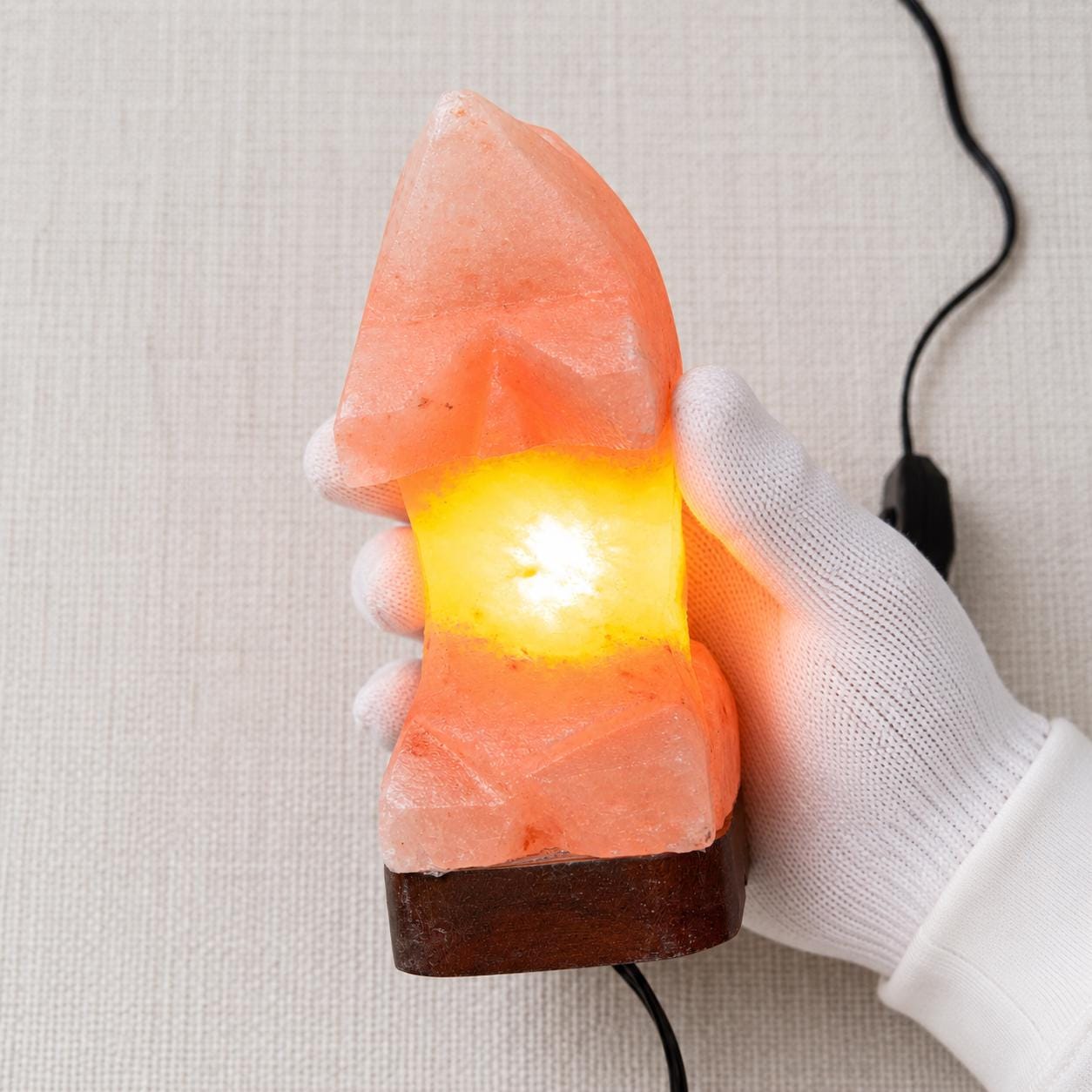 Dolphin Himalayan Salt Lamp hand carved from natural pink Himalayan salt